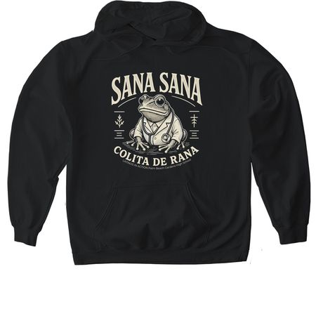 Sana, Sana, Latinos in Action, a Black Gildan Softstyle Pullover Hoodie