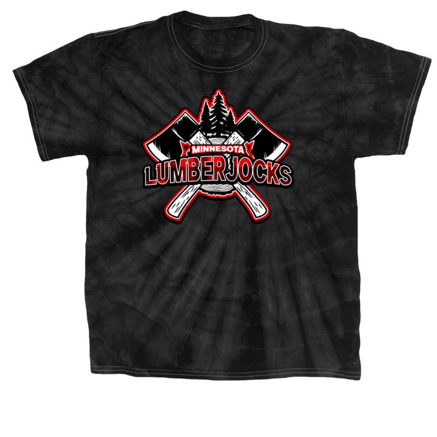 Minnesota Lumberjocks, a Black Classic Tie Dye Tee