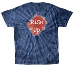 Class of 2026 T Shirt, a Navy Classic Tie Dye Tee (back-view)