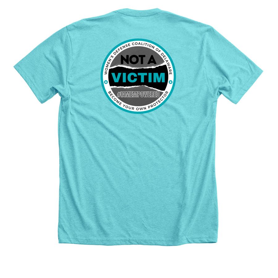 #IAMEMPOWERED (Dark shirts), a Tahiti Blue Premium Tee (back-view)