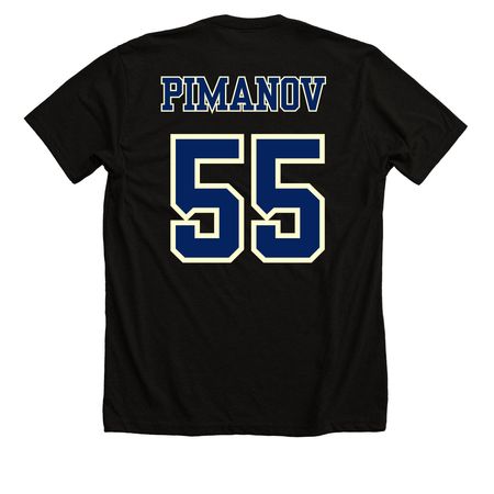 Pimanov Shirt-Jersey, a Solid Black Blend Premium Unisex Tee (back-view)