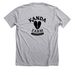 Life is Better Free, a Athletic Heather Premium Unisex Tee (back-view)