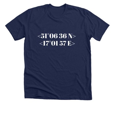 Wroclaw, a Solid Navy Blend Premium Unisex Tee