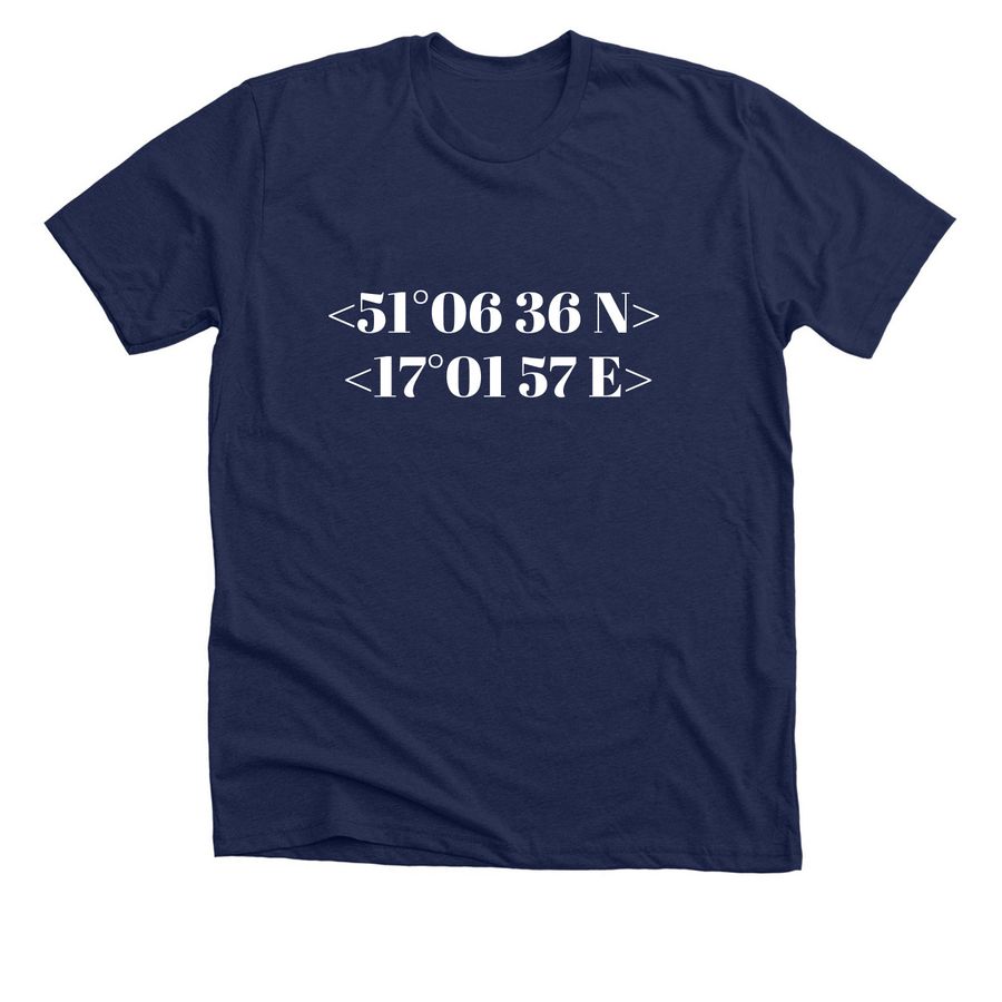 Wroclaw, a Solid Navy Blend Premium Unisex Tee