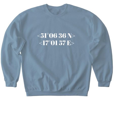 Wroclaw, a Stone Blue Softstyle Crewneck Sweatshirt