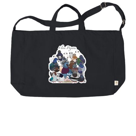 I love pigeon tote, a Black Reclaimist G2G Tote Bag