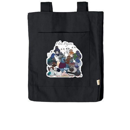 I love pigeon tote, a Black Reclaimist Everywhere Tote Bag