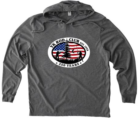YK Rod Club, a Aluminum Grey Allmade Eco Triblend Hoodie Tee