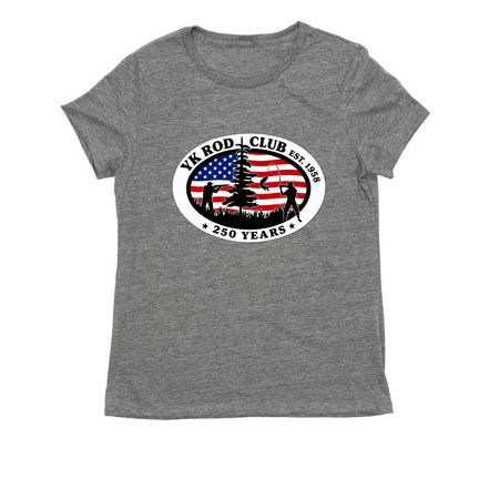 YK Rod Club, a Aluminum Grey Allmade Eco Triblend Women?s Tee