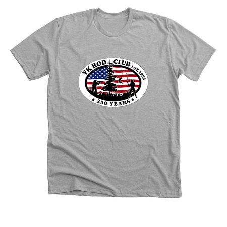 YK Rod Club, a Athletic Heather Premium Unisex Tee