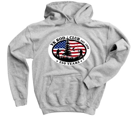 YK Rod Club, a Sport Grey Youth Pullover Hoodie