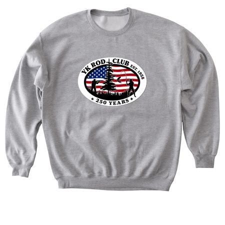 YK Rod Club, a Sport Grey Softstyle Crewneck Sweatshirt