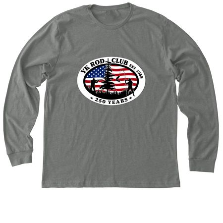 YK Rod Club, a Deep Heather Premium Long Sleeve Tee