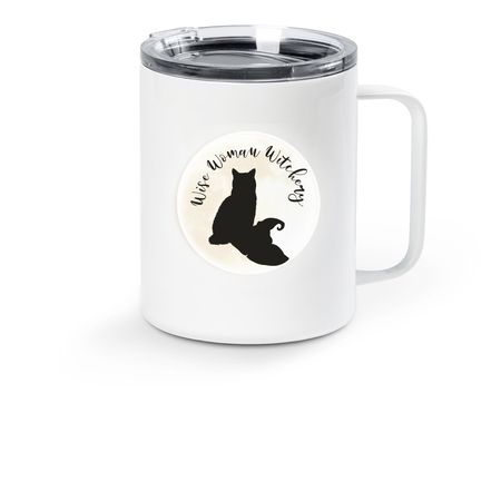 Take your magic with you, a White Stainless Steel Travel Mug