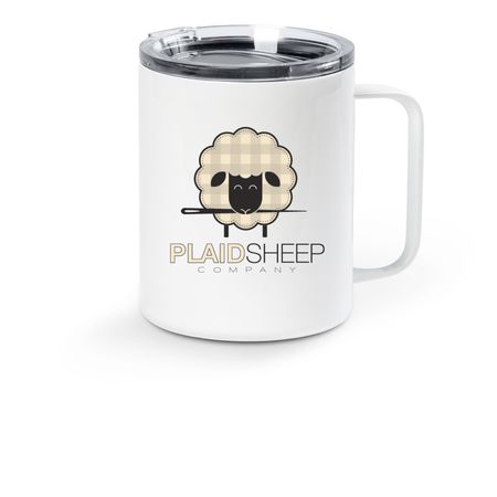 Insulated Mugs, a White Stainless Steel Travel Mug