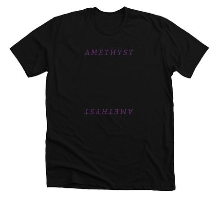 A M E T H Y S T, a Solid Black Blend Premium Unisex Tee