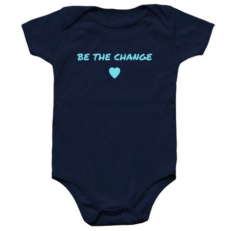 Be The Change MED13L Infant Onesie, a Navy Infant Onesie