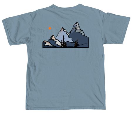 Harvest moon&nbsp;, a Ice Blue Comfort Colors Unisex Tee (back-view)