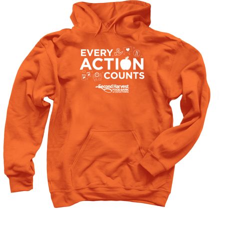 Every Action Counts, a Orange Pullover Hoodie