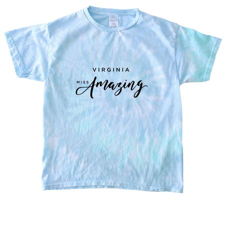 Virginia Miss Amazing Tie-Dye Shirts, a Lagoon Youth Tie Dye Tee