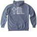 Sweatshirts/Hoodies, a Blue Jean Comfort Colors Pullover Hoodie (back-view)