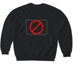 D.A.R.E No Screens, a Black Softstyle Crewneck Sweatshirt (back-view)