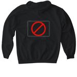 D.A.R.E No Screens, a Black Gildan Softstyle Pullover Hoodie (back-view)