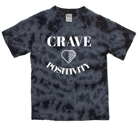 Crave Positivity&nbsp;, a Black Youth Crystal Tie Dye Tee