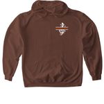 Grissom Band Dad, a Cocoa Softstyle Pullover Hoodie (back-view)