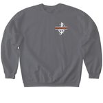 Grissom Band Dad, a Charcoal Softstyle Crewneck Sweatshirt (back-view)