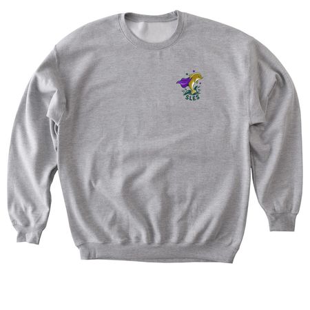SLES Purple Up!, a Sport Grey Softstyle Crewneck Sweatshirt