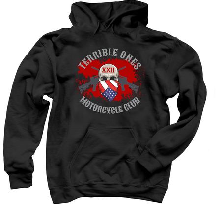Splatter Softies, a Black Pullover Hoodie