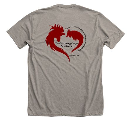 You can't buy love but you can rescue it, a Heather Stone Premium Unisex Tee (back-view)