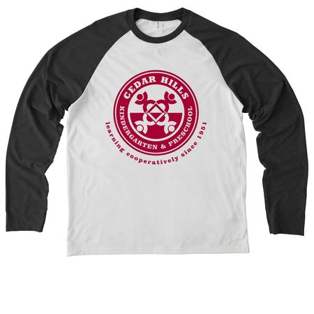 CHKP Merch, a Space Black/ Bright White Allmade Eco Triblend Colorblock Raglan Long Sleeve Tee