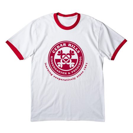 CHKP Merch, a White/ Red Cotton Ringer Tee
