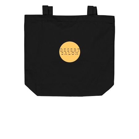 Desert Salon, a Black Organic Cotton Tote Bag