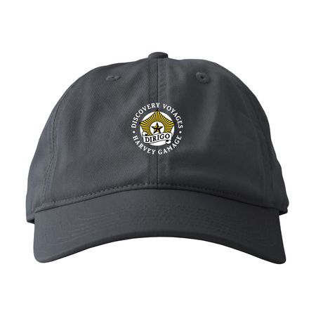 Discovery Voyages Hat, a Charcoal Printed Eco Baseball Cap