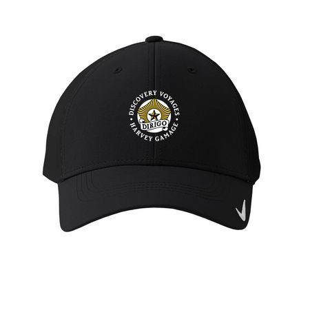Discovery Voyages Hat, a Black Printed Nike Dri-FIT Legacy Performance Cap