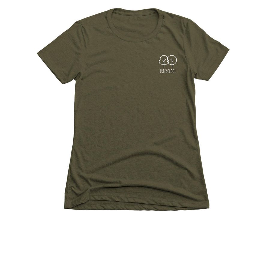 adult - women's slim fit, a Military Green Women's Slim Fit Tee