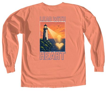 Lighthouse Tees, a Terracotta Comfort Colors Long Sleeve Tee (back-view)