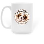 Enjoy a Drink with Tito, a White Large Coffee Mug (back-view)