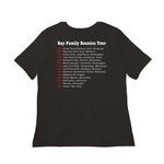 two-sided Dark part 2, a Black Women?s Relaxed Cotton Tee (back-view)