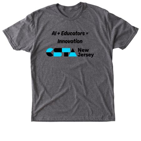 AI + Educators = Innovation, a Premium Heather Triblend Unisex Tee