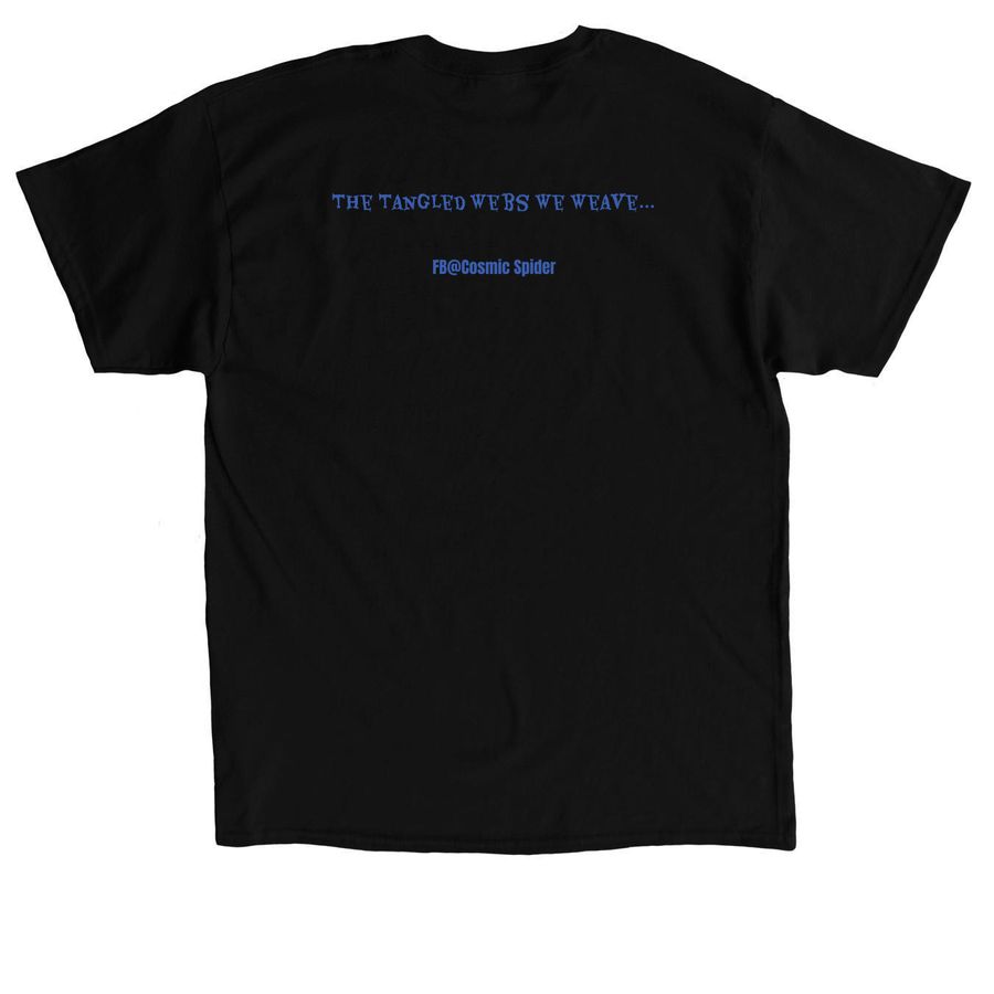 Cosmic Spider New Logo!, a Black Classic Unisex Tee (back-view)