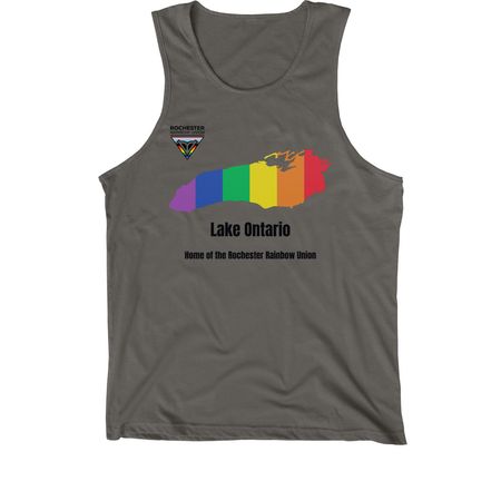 Lake Ontario Pride, a Asphalt Premium Cotton Tank