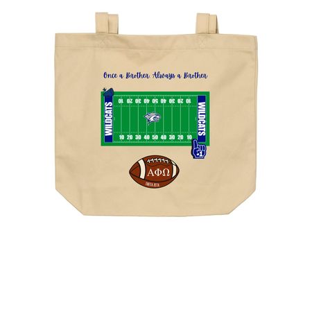 APO Homecoming 26' - Tote Bag, a Oyster Organic Cotton Tote Bag (back-view)