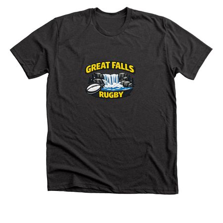 Great FALLS Rugby Gear, a Dark Grey Heather Premium Unisex Tee