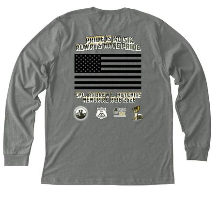 Pride is No Sin Long Sleeve, a Deep Heather Premium Long Sleeve Tee (back-view)