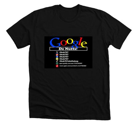 GOOGLE D?z NUTTS TEES & HOODIES, a Solid Black Blend Premium Unisex Tee