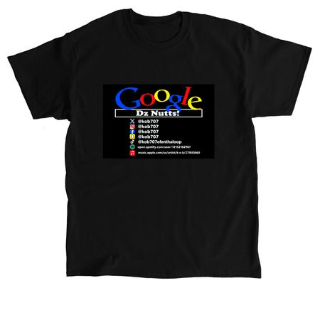 GOOGLE D?z NUTTS TEES & HOODIES, a Black Classic Unisex Tee
